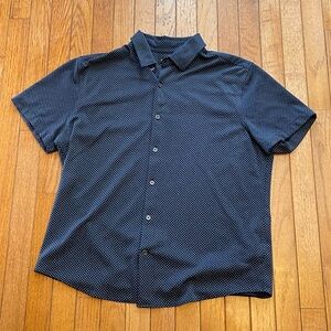 Large Express Navy Blue Golf Polo